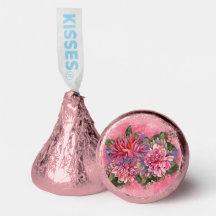 Dahlias Blume Rosa Wasserfarbe