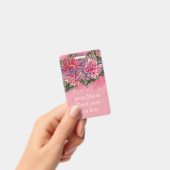 Dahlias Blume Rosa Wasserfarbe Ausweis (Handheld)