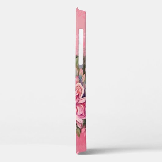 Dahlias Blume Rosa Wasserfarbe Case-Mate iPhone Hülle (Rückseite / Links)