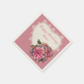 Dahlias-Blume Serviette (Ecke)