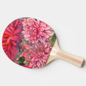 Dahlias-Blume Tischtennis Schläger (Seitenansicht)
