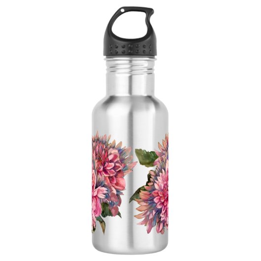 Dahlias-Blume Trinkflasche (Vorderseite)