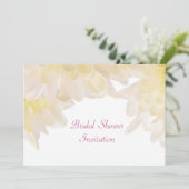 Dahlias Brautparty Einladung (Stehend Vorderseite)