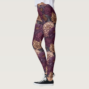 Dahlias Flower Cardio Dahlias Luxus-Weihnachten Leggings