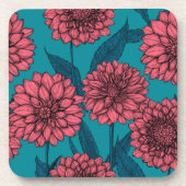 Dahlias Getränkeuntersetzer (Vorderseite)