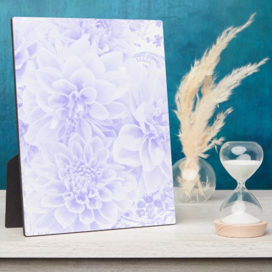 Dahlias in Blau Fotoplatte (Seite)