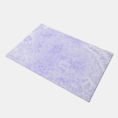 Dahlias in Blau Fußmatte (Schrägansicht)