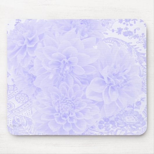 Dahlias in Blau Mousepad (Vorne)