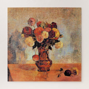 Dahlias in einer Kupfervase von Gauguin Puzzle