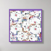 Dahlias Leinwanddruck (Vorderseite)