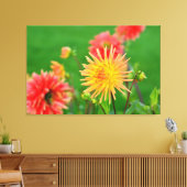 Dahlias Leinwanddruck (Insitu (Wohnzimmer))