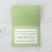 Dahlias-Muttertagskarte Karte (Innenseite)