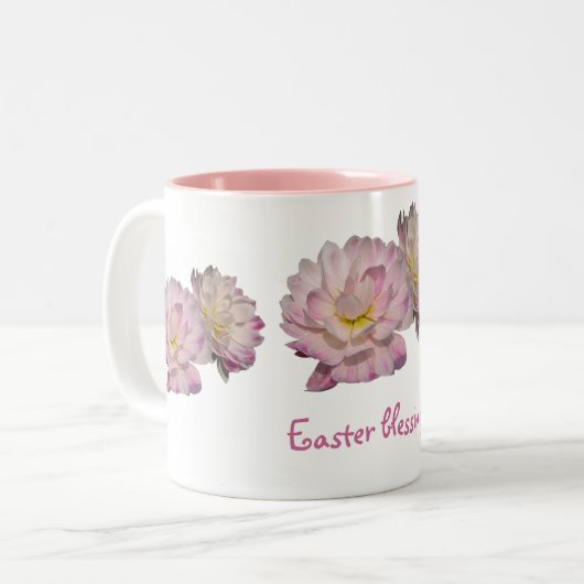 Dahlias Oaster Zweifarbige Tasse (Vorderseite Links)