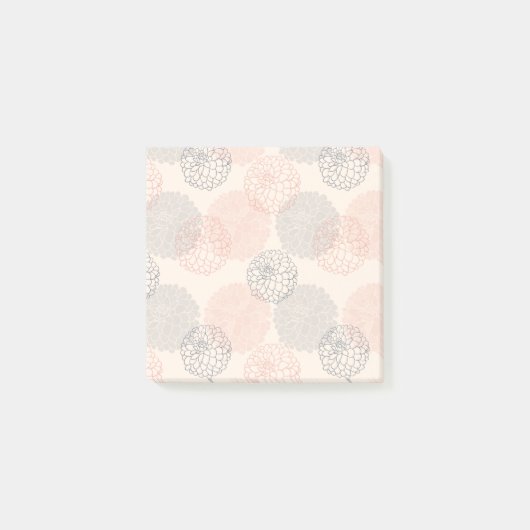 Dahlias Post It Notes Post-it Klebezettel (Vorderseite)