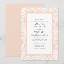 Dahlias. Rosa Blume im Garten. Blütenhochzeit Einladung