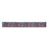 Dahlias Satin Ribbon Satinband (Vorderseite)