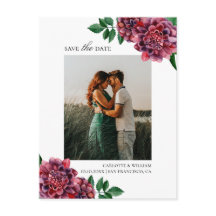 Dahlias. Save the Date Aquarellgarten