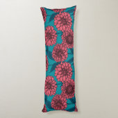 Dahlias Seitenschläferkissen (Rückseite (Vertikal))