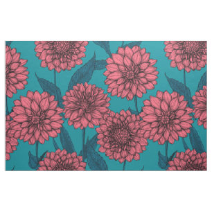 Dahlias Stoff