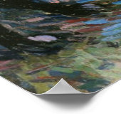 Dahlias und Black Cat, Kunstmalerei Poster (Ecke)