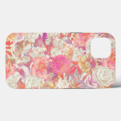 Dahlias- und Rose-Design Case-Mate iPhone Hülle (Rückseite (Horizontal))