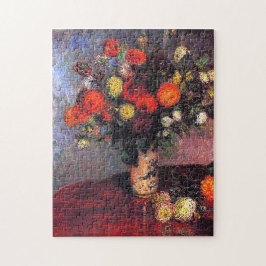 Dahlias von Claude Monet Puzzle (Vertikal)