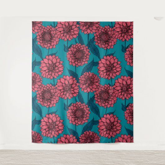 Dahlias Wandteppich (Vorderseite)