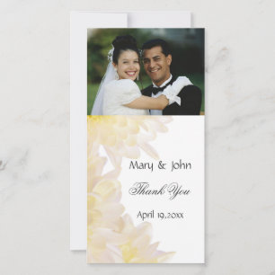 Dahlias Wedding Vielen Dank Dankeskarte