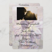 DAHLIAS ZOLLBREITE EINLADUNG (Vorne/Hinten)