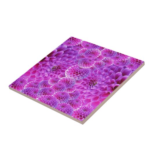 Dahlie-Blume Fliese (Seite)