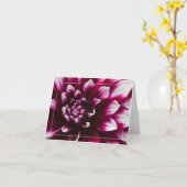 Dahlie-Blume Karte (Gelbe Blume)