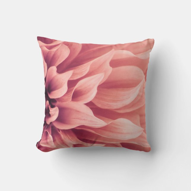 Dahlie-Blumen-Blüte Kissen (Vorderseite)