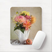 Dahlie-Blumen Mousepad (Mit Mouse)