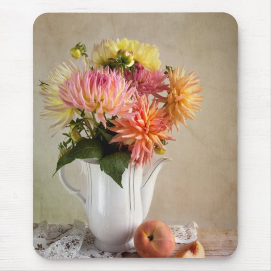 Dahlie-Blumen Mousepad (Vorne)