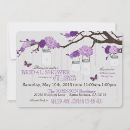 Dahlie-Blumen-Niederlassungs-modernes Brautparty Einladung