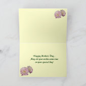 Dahlie-Blumenblatt-Mutter-Tag Karte (Innenseite)