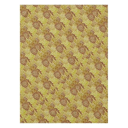 Dahlie Blumenmuster Tischdecke (Vorderseite)