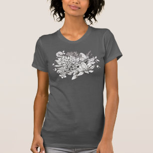 Dahlie-Blumenstrauß-T-Shirt T-Shirt