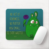 Dahlie das Monster w/quote, mousepad (Mit Mouse)