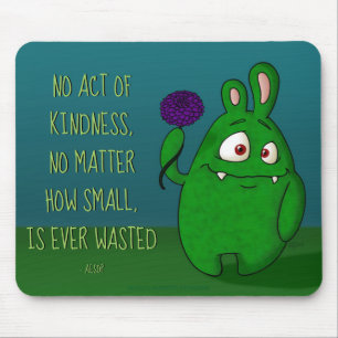 Dahlie das Monster w/quote, mousepad