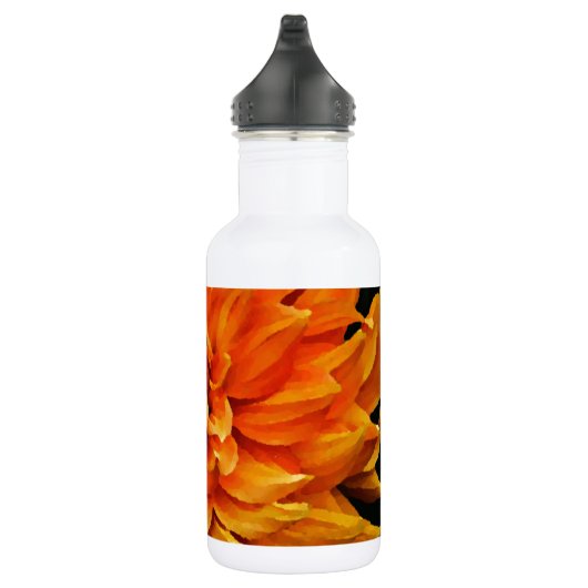 Dahlie - Flitterwochen - Orange Trinkflasche (Rechts)