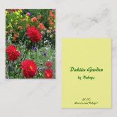 Dahlie-Garten ATC Visitenkarte (Vorne/Hinten)