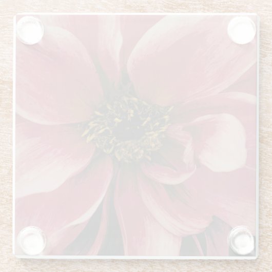 Dahlie Glasuntersetzer (Rückseite)