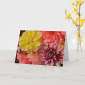 Dahlie-Gruß-Karte Karte (Gelbe Blume)