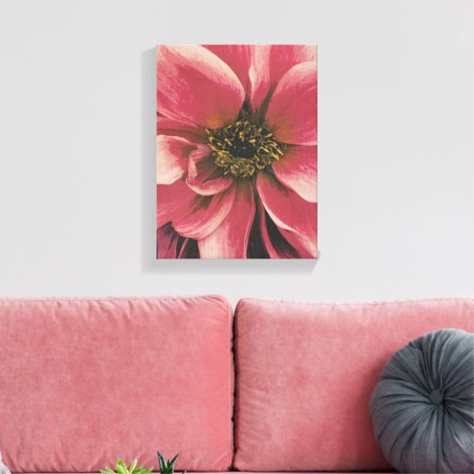 Dahlie Leinwanddruck (Insitu (Wohnzimmer))