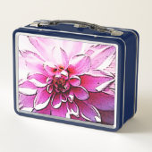 Dahlie Metall Lunch Box (Rückseite)
