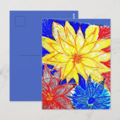 Dahlie postkarte (Vorne/Hinten)