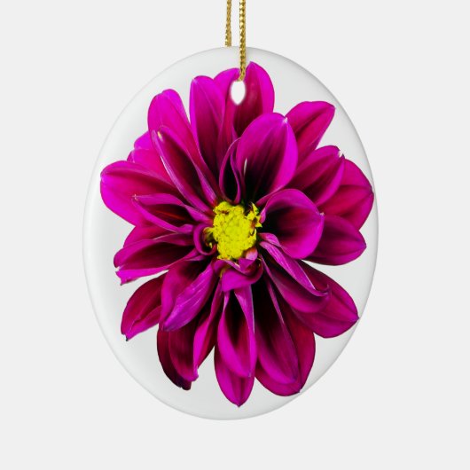 Dahlie-Verzierung Keramik Ornament (Rechts)