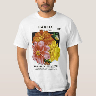 Dahlie-Vintages Samen-Paket T-Shirt