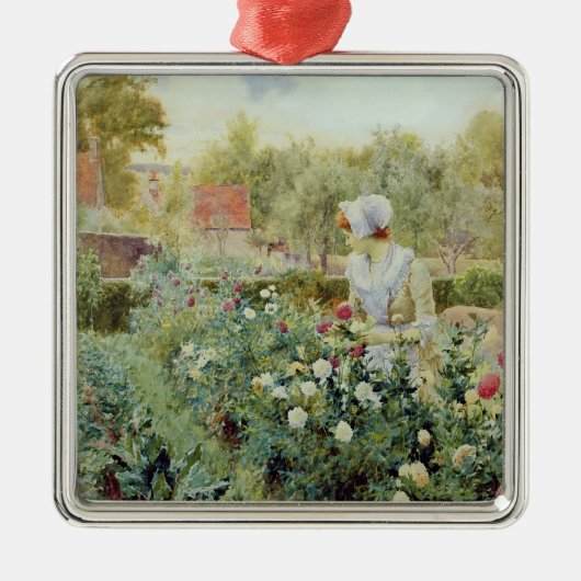 Dahlien, 1896 silbernes ornament (Vorne)